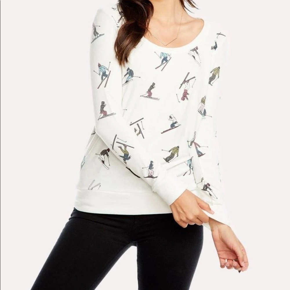 Chaser long sleeve skiier print